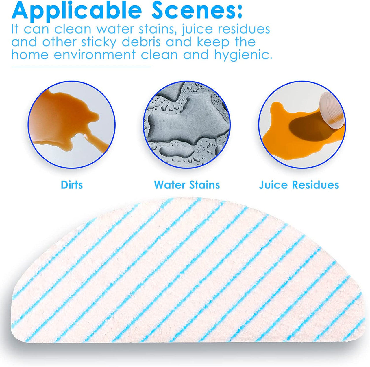 10 X Mopping pads for Ecovacs Deebot T9/T9+/N8 PRO/N8 PRO+/N8/N8+/NEO/T8/T8+/T8 AIVI/X1 PLUS/T10 PLUS - Image 7