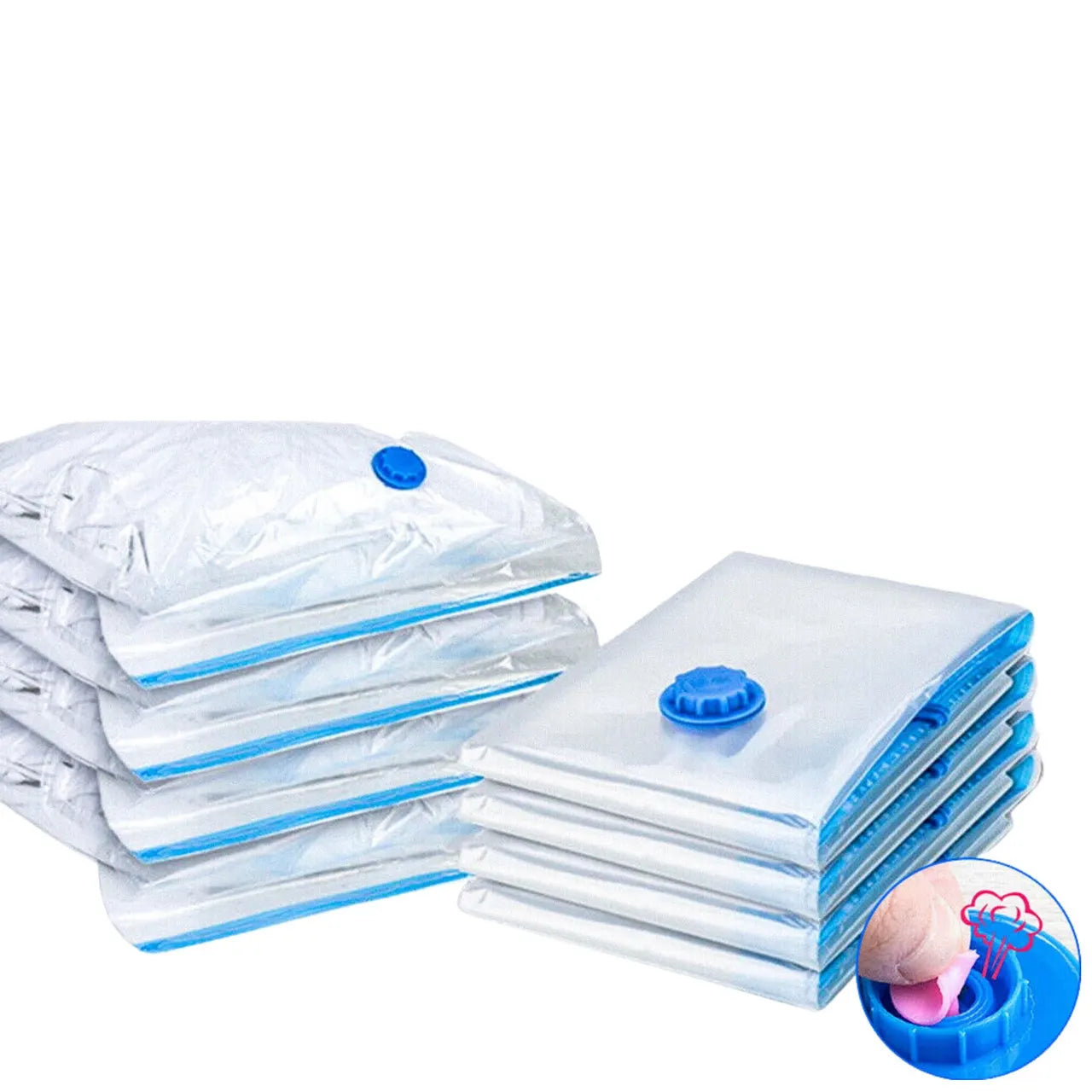 9 Pack Space Saver Vacuum Seal Storage Bag Kit, 2 Large, 5 Medium & 2 Small - Image 3