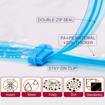 9 Pack Space Saver Vacuum Seal Storage Bag Kit, 2 Large, 5 Medium & 2 Small - Image 7