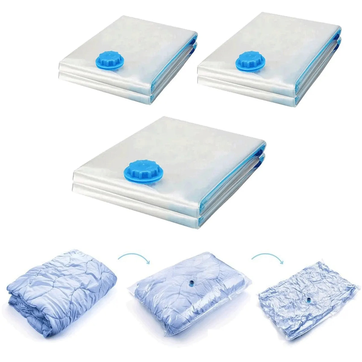 9 Pack Space Saver Vacuum Seal Storage Bag Kit, 2 Large, 5 Medium & 2 Small - Image 8