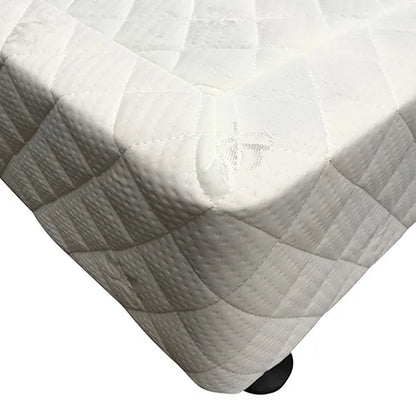 Mattress Base Ensemble Double Size Solid Wooden Slat in Beige with Removable Cover - Image 4