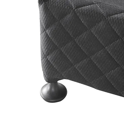 Mattress Base Ensemble Double Size Solid Wooden Slat in Charcoal with Removable Cover - Image 4