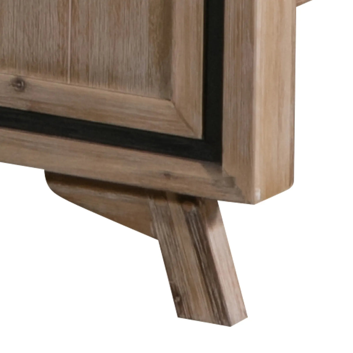 King Size Silver Brush Bed Frame in Acacia Wood Construction - Image 6