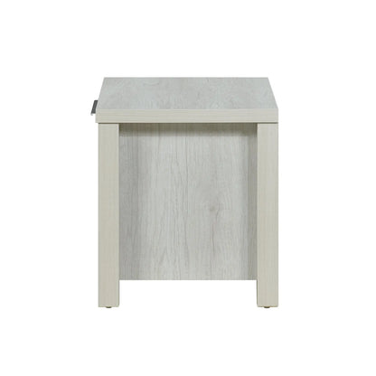 Bedside Table 2 drawers Storage Table Night Stand MDF in White Ash - Image 4