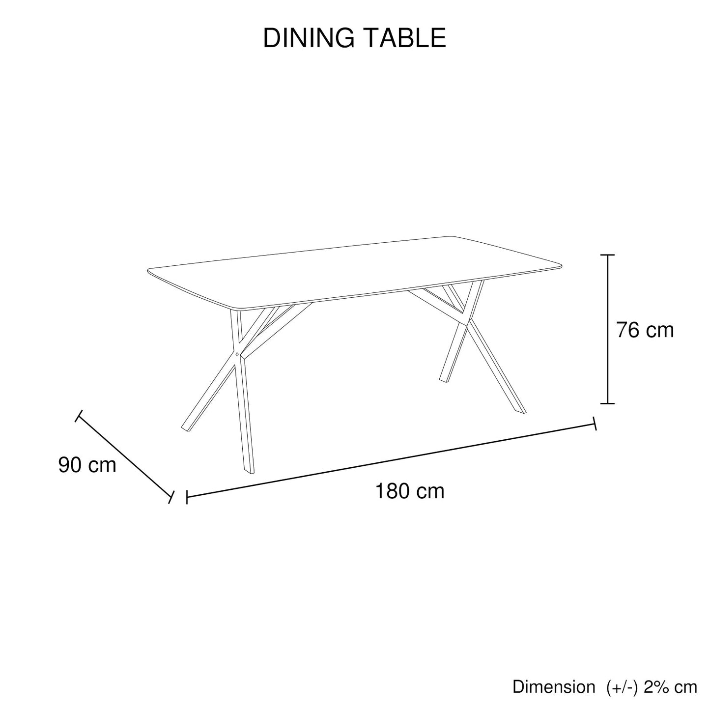 Dining Table Rectangular Shape White Sintered Stone Top Powder Coated Iron Legs - Image 6