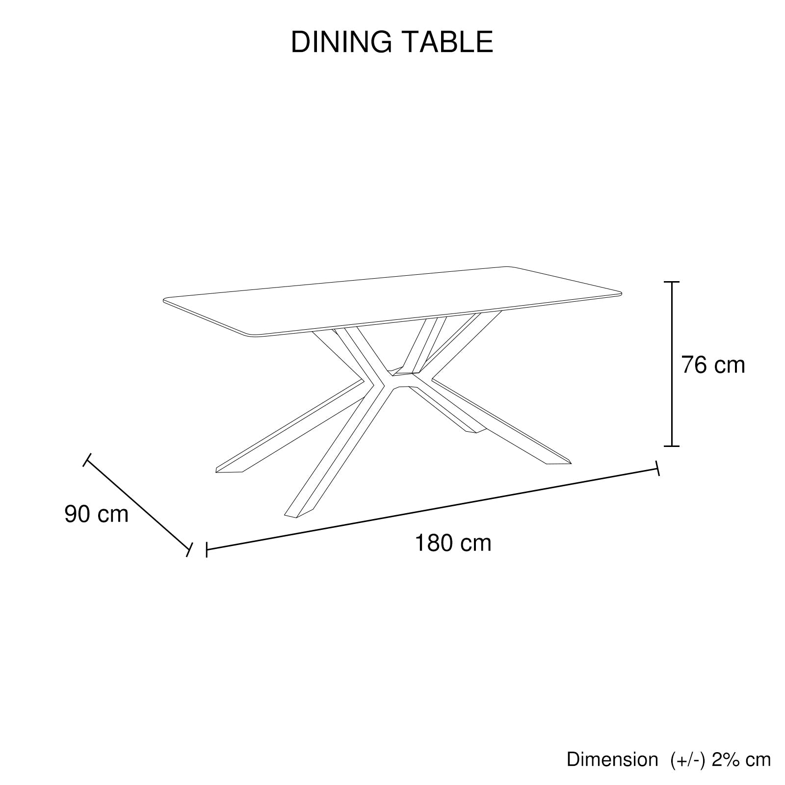 Dining Table Rectangular Shape Green Sintered Stone Top Powder Coated Iron Legs - Image 7