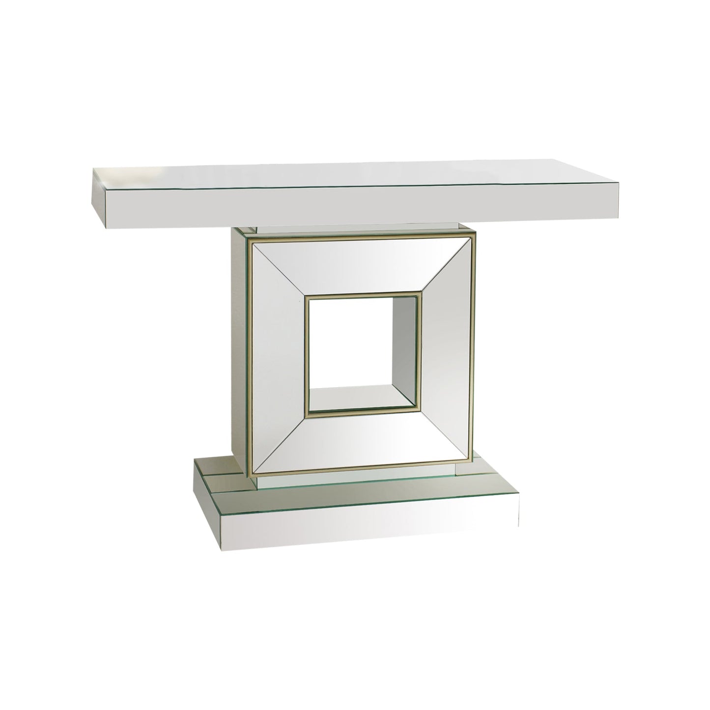 Hall Table Rectangular Shape MDF & Mirror Attractive Base - Image 2