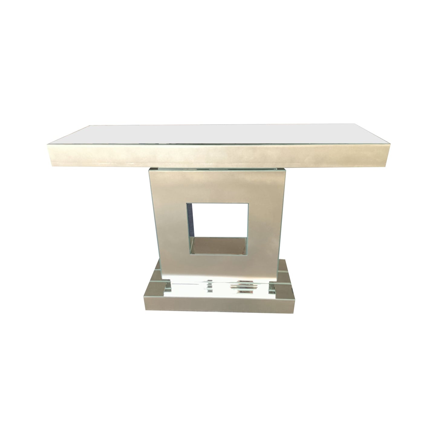 Hall Table Rectangular Shape MDF & Mirror Attractive Base - Image 3