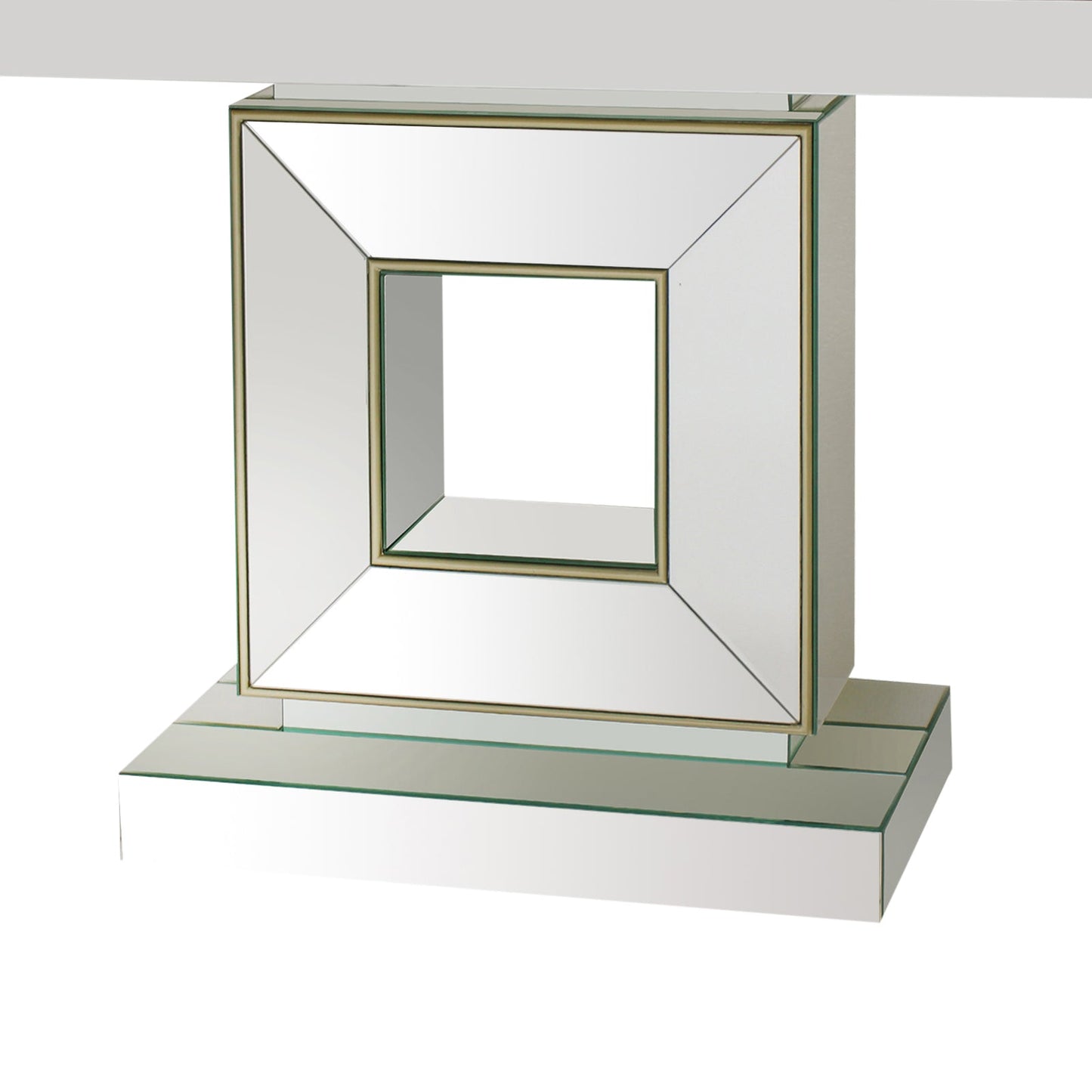 Hall Table Rectangular Shape MDF & Mirror Attractive Base - Image 5