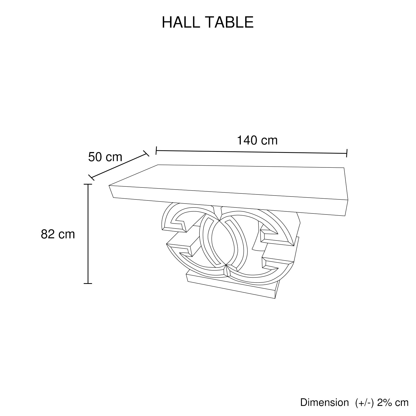 Hall Table MDF & Mirror & Crushed Acrylic Diamonds Silver Colour - Image 5