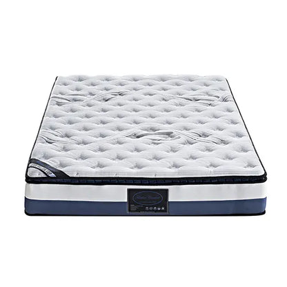 King Single Mattress Latex Pillow Top Pocket Spring Foam Medium Firm Bed - Image 2