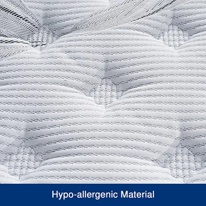 Single Mattress Latex Pillow Top Pocket Spring Foam Medium Firm Bed - Image 5