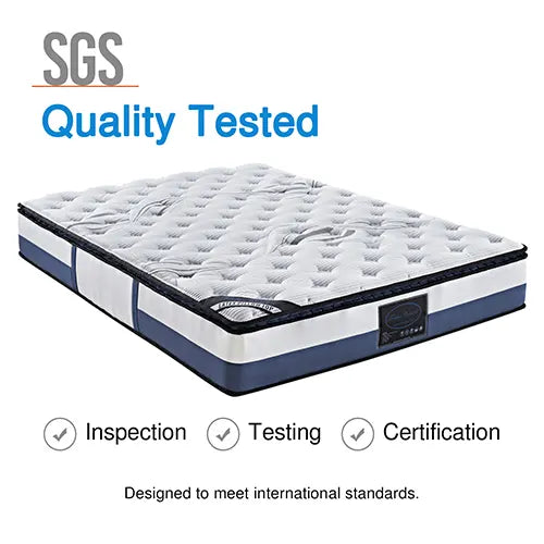 Single Mattress Latex Pillow Top Pocket Spring Foam Medium Firm Bed - Image 6