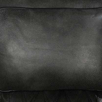 3 Seater Electric Air Leather Dark Grey Recliner - Image 3