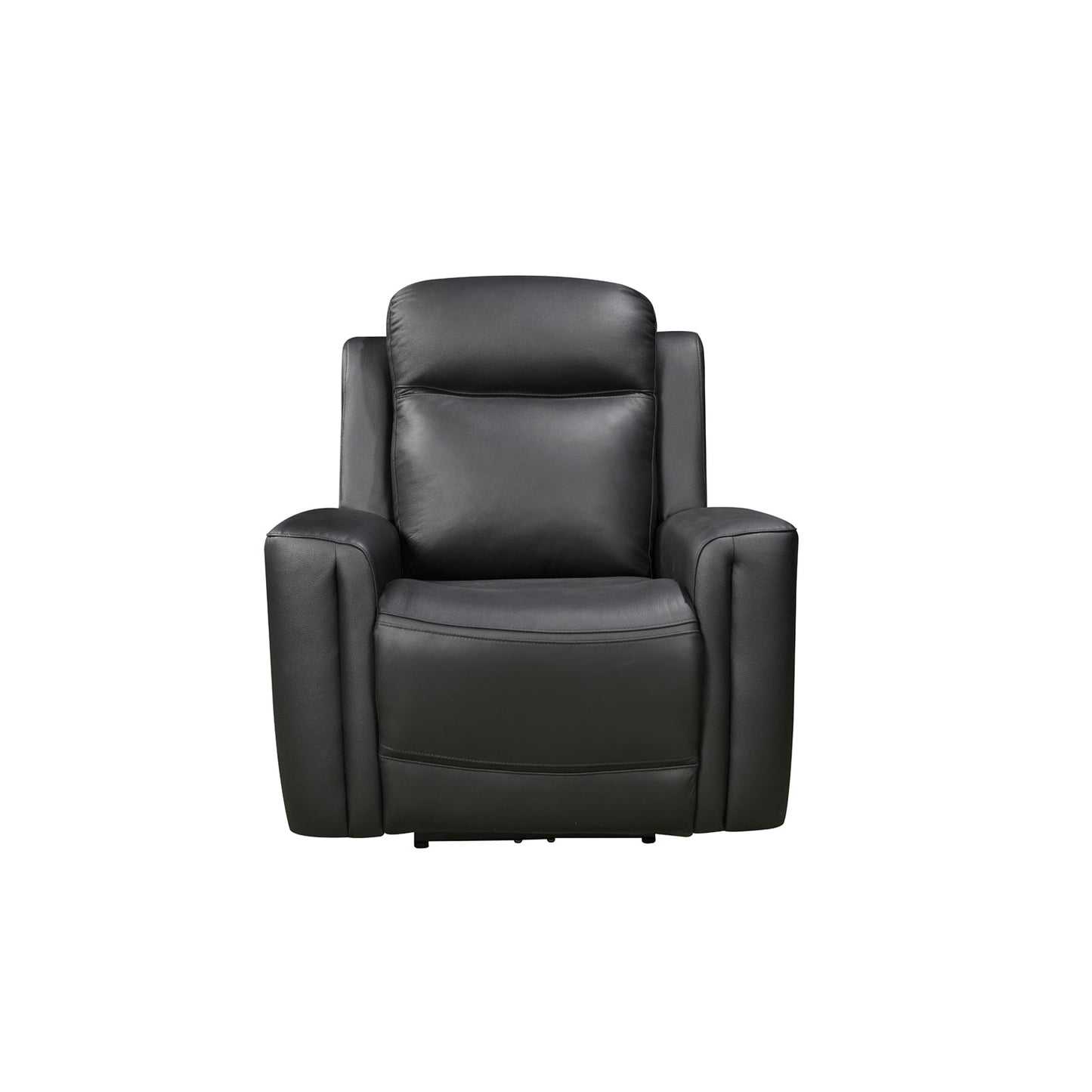 3-1-1 Seater Electric Leather/PVC Black Recliner Set - Image 5