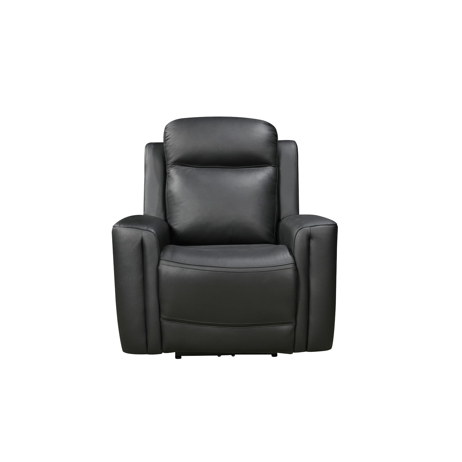 3-1-1 Seater Electric Leather/PVC Black Recliner Set - Image 5