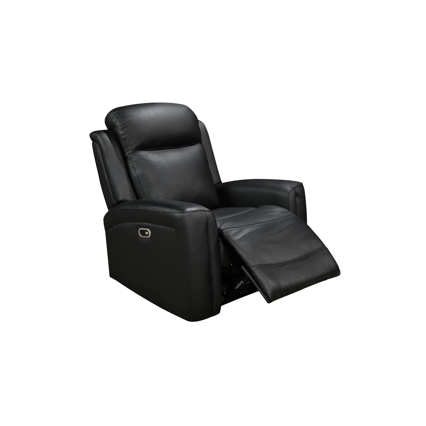 3-2 Seater Electric Leather/PVC Black Recliner Set - Image 6