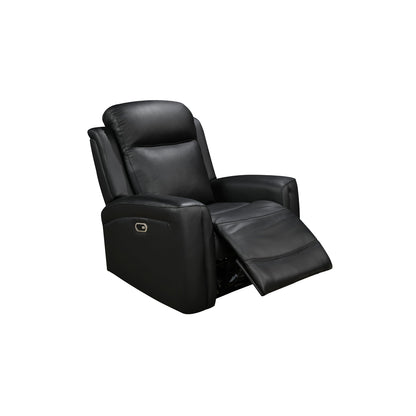 3-2 Seater Electric Leather/PVC Black Recliner Set - Image 6