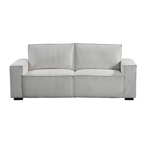 Reno 3 Seater Sofa Beige Colour Fabric Upholstery Wooden Structure Knock Down Feature In Back & Arms - Image 2