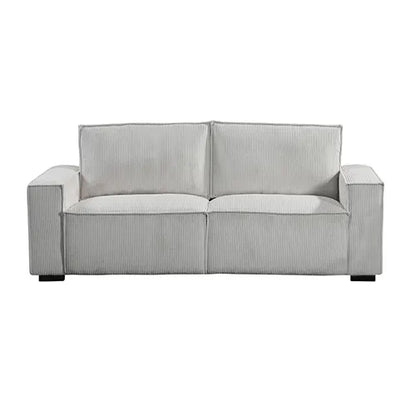 Reno 3 Seater Sofa Beige Colour Fabric Upholstery Wooden Structure Knock Down Feature In Back & Arms - Image 2