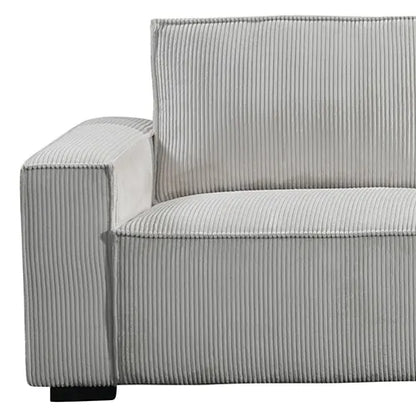 Reno 3 Seater Sofa Beige Colour Fabric Upholstery Wooden Structure Knock Down Feature In Back & Arms - Image 4