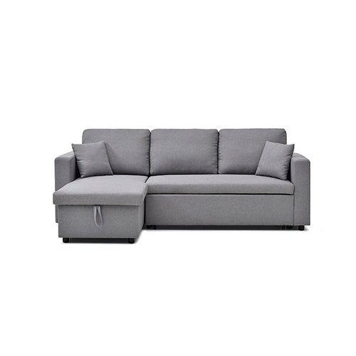 Multifunctional Sofa Bed Fabric Upholstery Chaise Section Comfy Cushions Armrests - Image 6