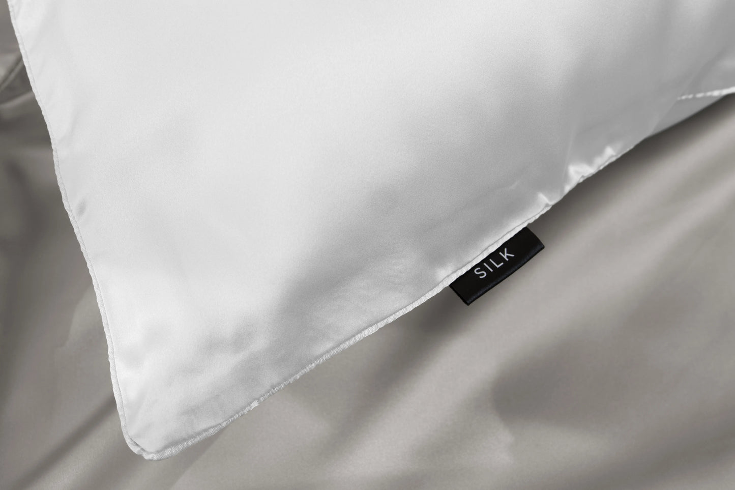 White SILK PILLOWCASE - 51X76CM - Image 4