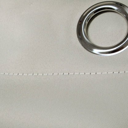 Pair of Blockout Plain Eyelet Curtains Blue - Image 3