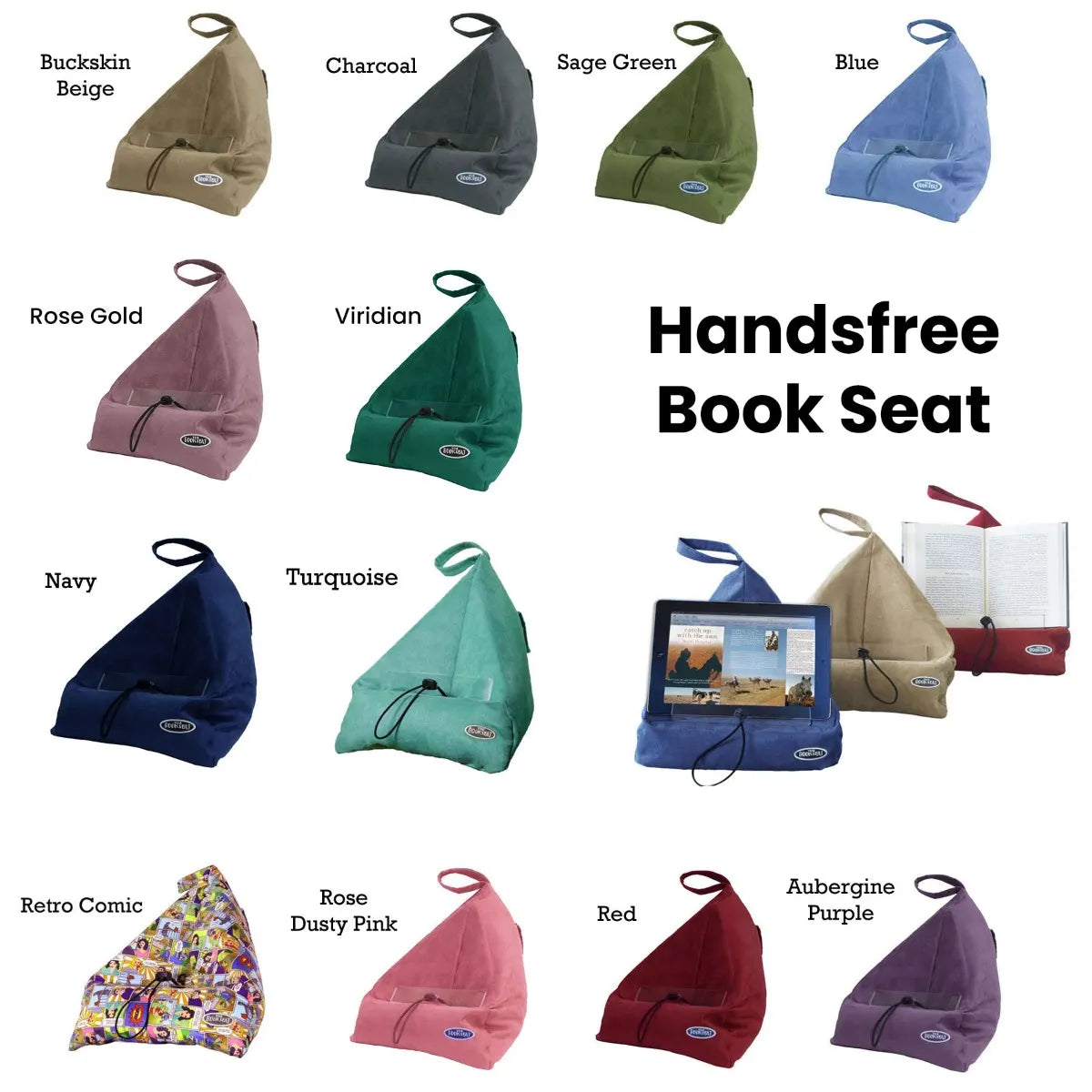 Handsfree Printed Book Seat Book Tablet and iPad Holder Retro Comic - Image 2