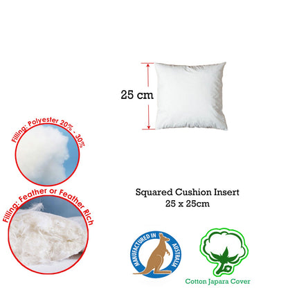 Duck Feather Rich Fill Cushion Inserter Square 25 x 25cm - Image 2