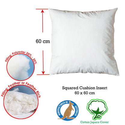 Duck Feather Rich Fill Cushion Inserter Square 60 x 60cm - Image 2