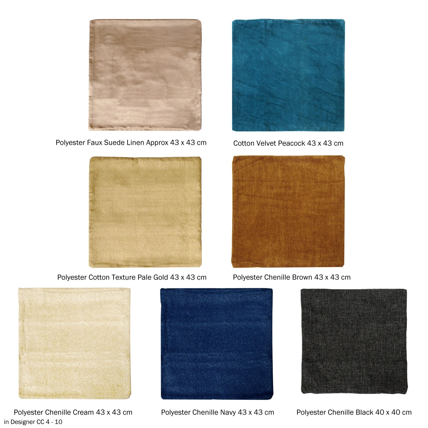 Polyester Cotton Texture Cushion Cover Pale Gold - Image 3