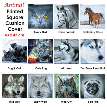 Horse Portrait Square Cushion Cover - Image 2