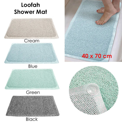 Loofah Shower Mat Green - Image 2