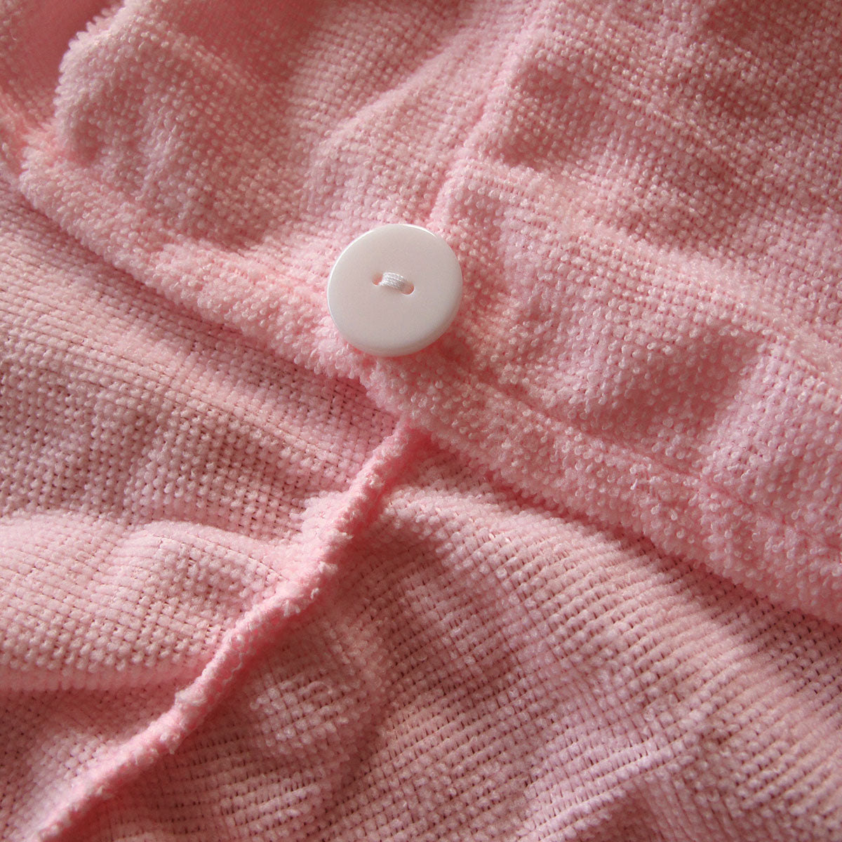 Set of 2 Magic Quick Dry Microfibre Hair Dryer Towels Pink + White - Image 3