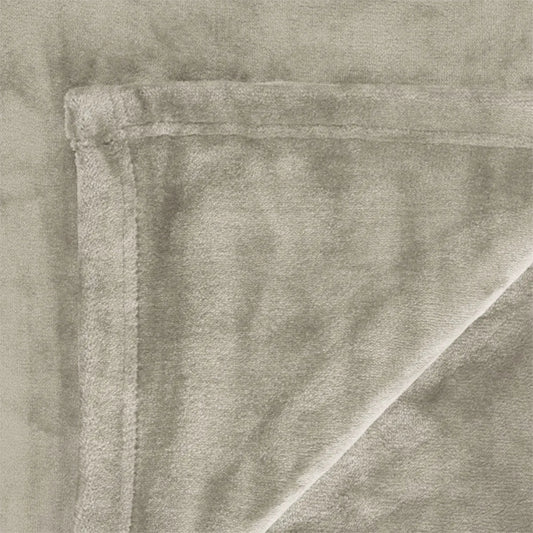 In 2 Linen 350GSM Plush Ultra Soft Velvet Touch Blanket Taupe Double/Queen - Image 3
