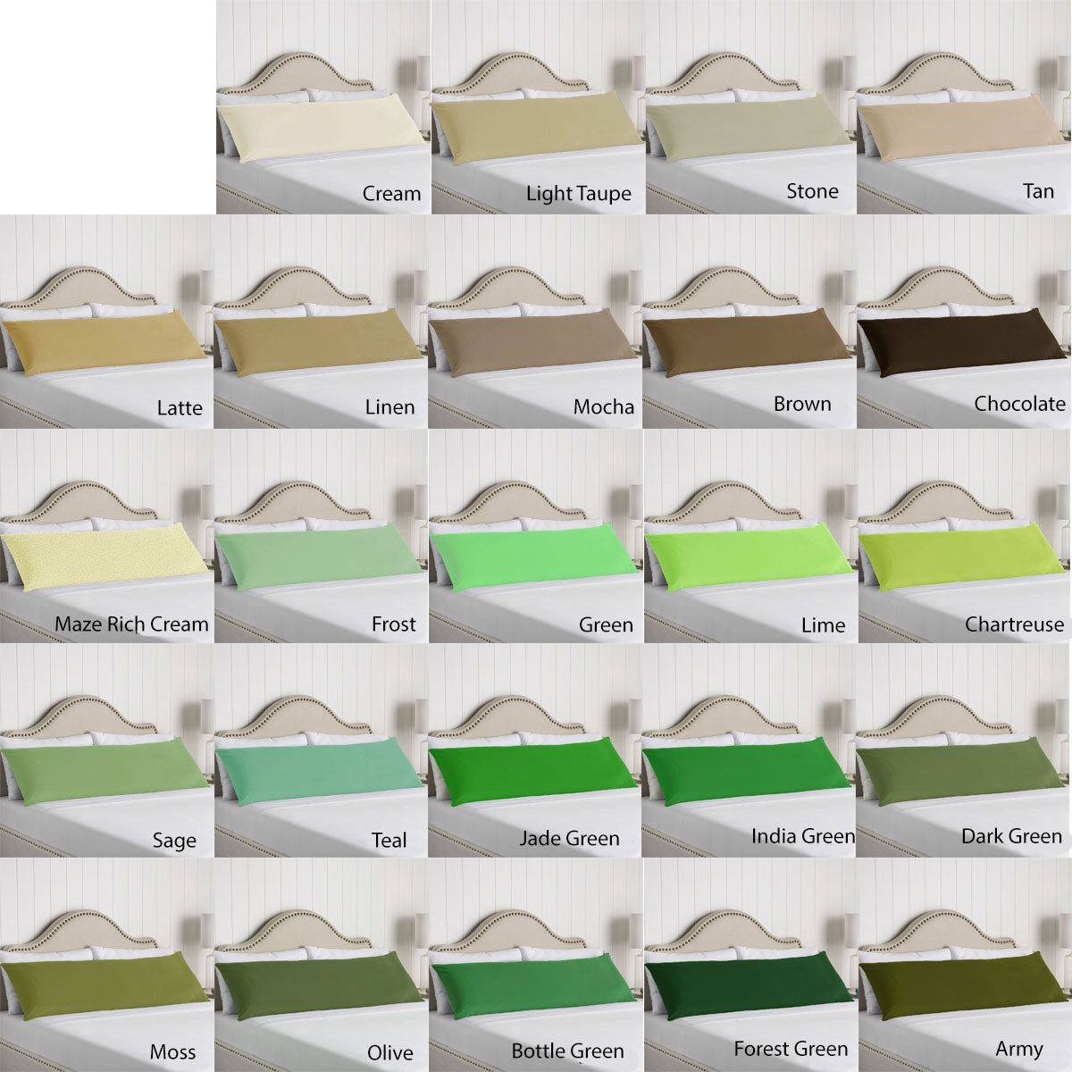 Artex 100% Cotton Body Pillowcase Teal - Image 2