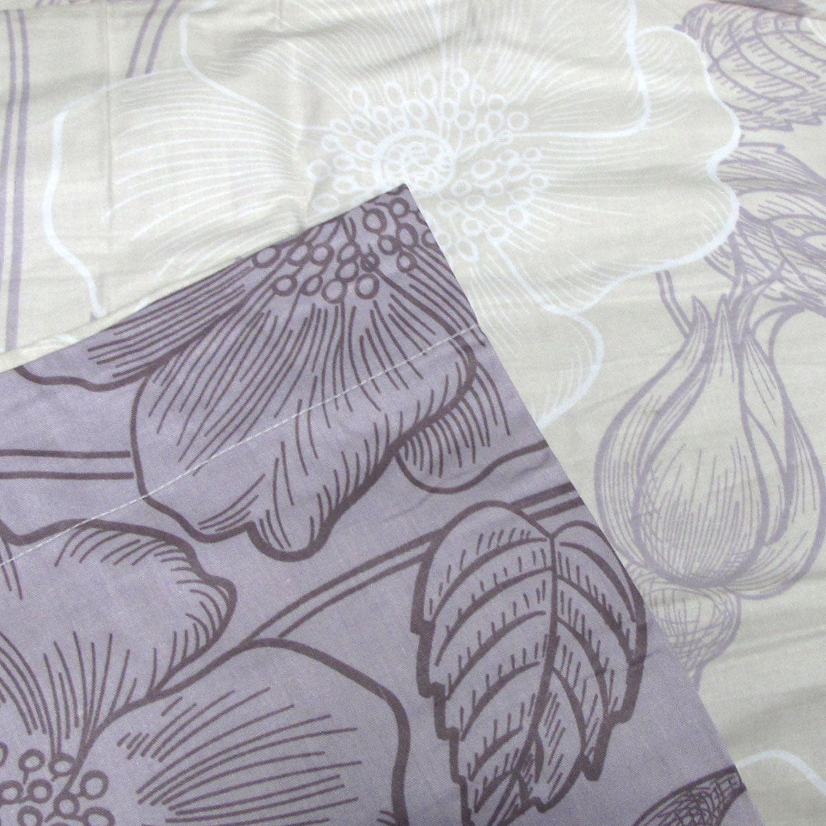 250TC Gilmore Cotton Reversible Quilt Cover Set King - Image 3