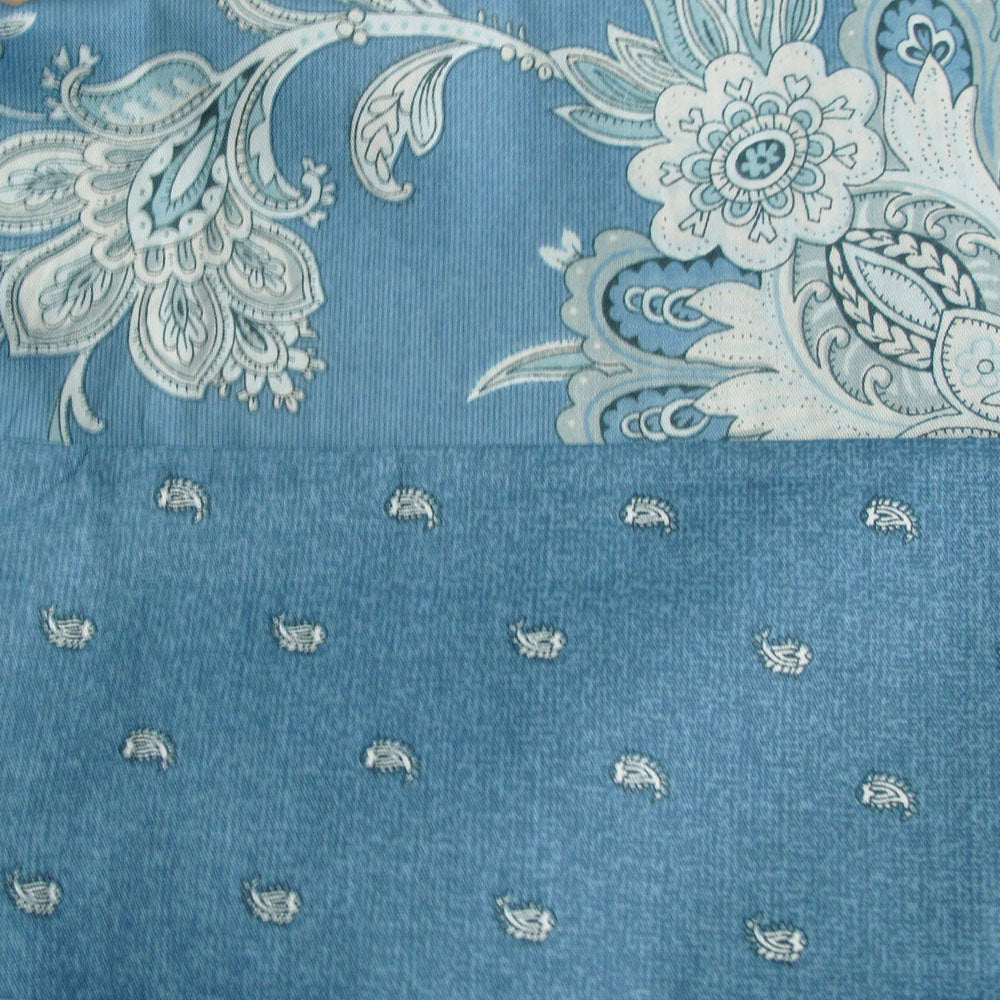250TC Oliver Cotton Reversible Quilt Cover Set Queen - Image 4