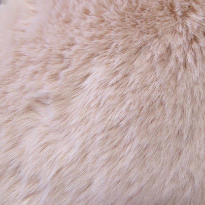 Ariana Long Fleece Faux Fur Throw Rug Silver Dot - Image 3