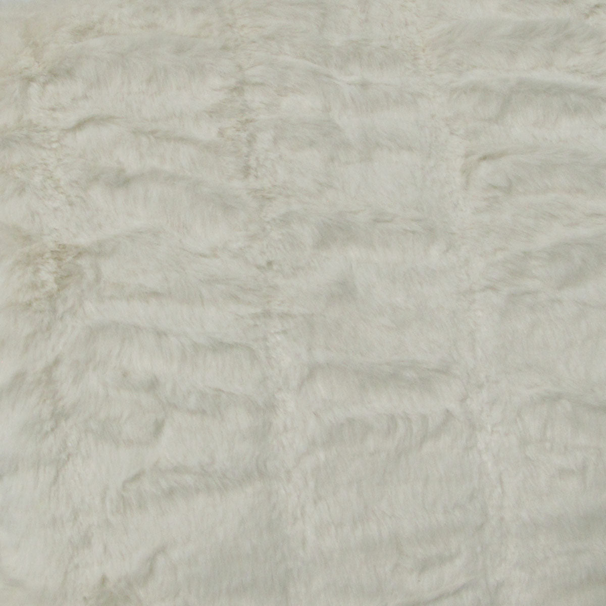 Harper Soft Ruched Pattern Faux Fur Throw Rug 127 x 152 cm Ivory - Image 3