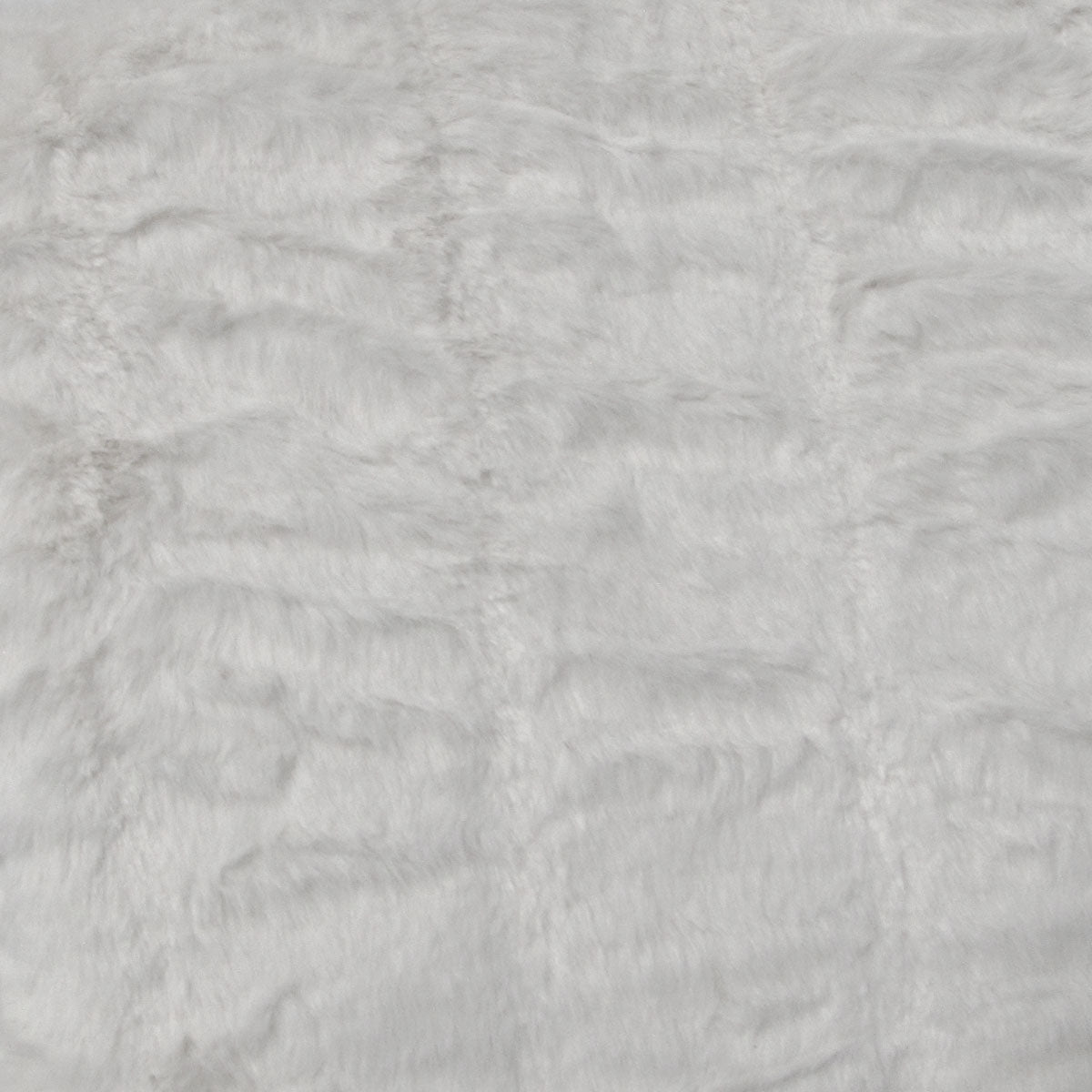 Harper Soft Ruched Pattern Faux Fur Throw Rug 127 x 152 cm White - Image 3
