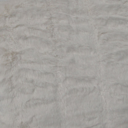 Meadow Soft Faux Fur Throw Rug 127 x 152 cm Off White - Image 3