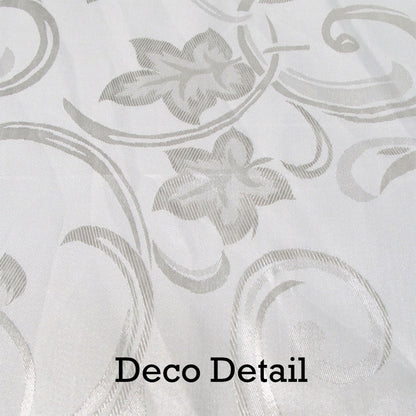 Deco White Luxury Jacquard Tablecloth 150 x 220 cm - Image 3