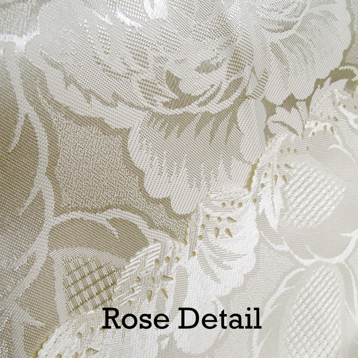 Rose Ecru Luxury Jacquard Tablecloth 150 x 270 cm - Image 3