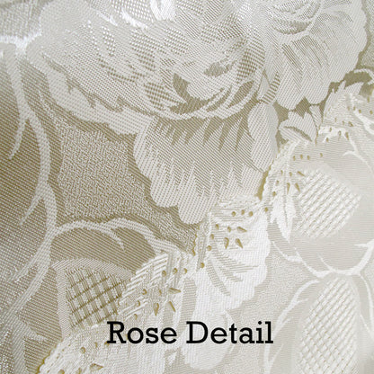 Rose Ecru Luxury Jacquard Tablecloth 150 x 270 cm - Image 3