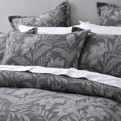 Bianca Maidstone Grey Floral Jacquard Bedspread Set Queen - Image 3