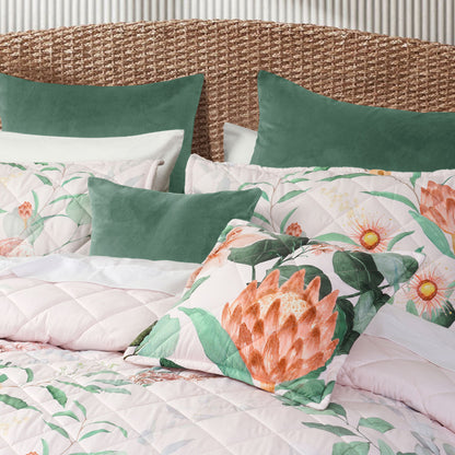 Bianca Sidney Blush Printed Floral Bedspread Set King - Image 3