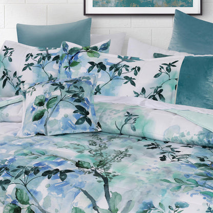 Bianca Woodbury White Botanical Printed Bedspread Set King - Image 3