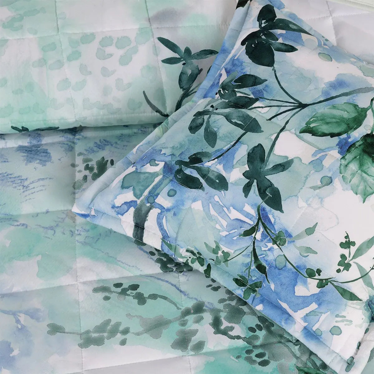 Bianca Woodbury White Botanical Printed Bedspread Set Super King - Image 4
